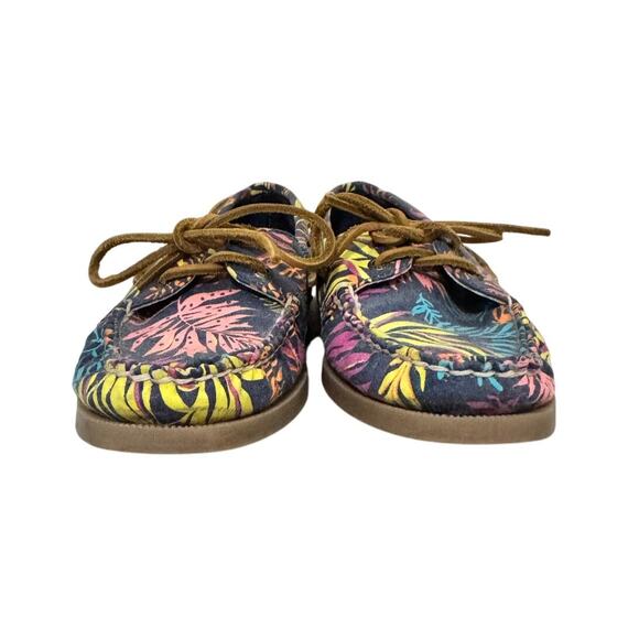 Sperry Top-Sider Women’s 6.5M Tropical Canvas Boat Shoes Multicolor Floral - Picture 3 of 8